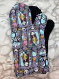 Oven Mitts. Pop Culture. Nightmare Before Christmas. Stained Glass