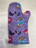 Oven mitts. Pop culture. My Little Pony.