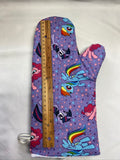 Oven mitts. Pop culture. My Little Pony.