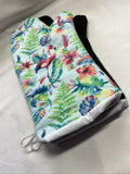 Oven mitts. Animals. Flamingos. Tropical