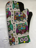 Oven mitts. Animals. Owls