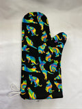 Oven mitts. Animals. Cat. Tie dye kitty's