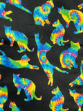 Oven mitts. Animals. Cat. Tie dye kitty's