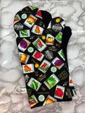 Oven mitts. Food. Vegetable Garden