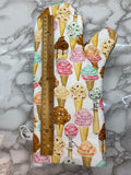 Oven mitts. Food. Ice Cream