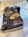 Oven mitts. Food. Coffee and Espresso