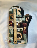 Oven mitts. Animals. Cottage country signs