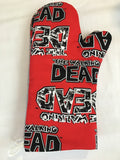 Oven mitts. Pop Culture. Walking Dead. Words