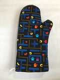 Oven mitts. Game. Packman