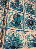 Oven mitts. Life. Dutch. Netherlands light blue
