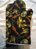 Oven mitts. Pop culture. Transformers Bumble Bee!