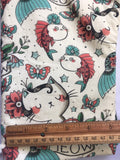 Oven mitts. Animals. Cat. Retro Tattoo cats