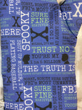 Oven mitts. Pop Culture. X Files.