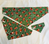 Sports Dog bandanas! Football, Small, medium and large. It fits ON the collar!