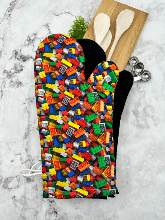 Oven Mitts. Pop Culture. Lego.