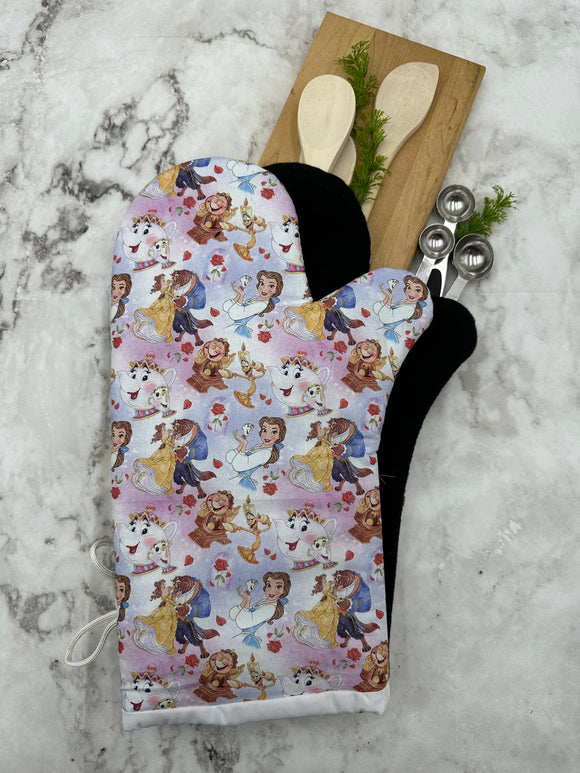 Oven Mitts. Pop Culture. Beauty and the Beast.