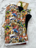 Oven mitts. Pop C. One Piece