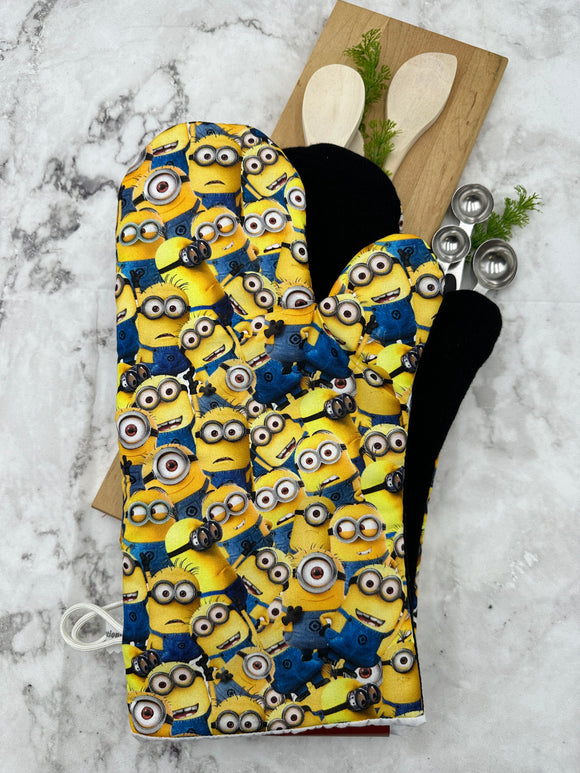 Oven mitts. Pop culture. Minions