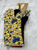 Oven mitts. Pop culture. Minions