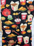 Oven Mitts. Food. Chinese take out.