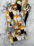 Oven Mitts. Animals. Cats.