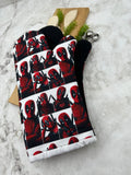 Oven Mitts. Pop culture. Deadpool faces.