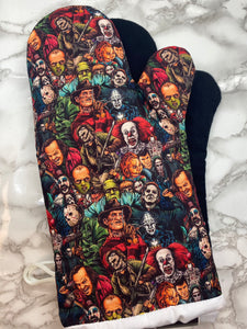 Oven mitts. Pop Culture. Horror Icons.