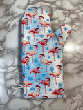 Oven Mitts. Christmas. Flamingoes in Santa Hats.