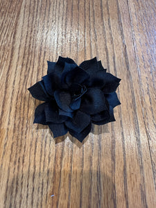 Dog Collar Flower. Black.