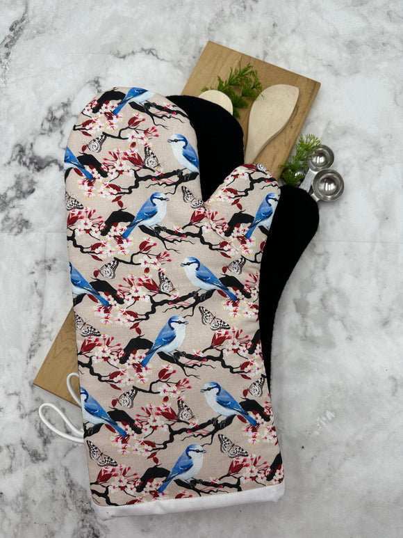Oven Mitts. Animals. Blue Jays