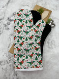 Oven Mitts. Christmas. Dinosaurs in Sweaters.