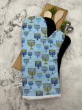 Oven Mitts. Seasonal. Menorah.