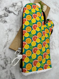 Oven Mitts. Food. Citrus Fruit.