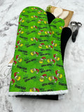 Oven Mitts. Christmas. Merry Grinchmas.