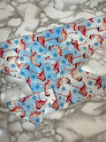 Christmas Dog Bandanas. Flamingos in Santa Hats, small, medium and large, fits ON the collar!