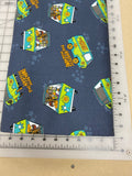 Pop Culture Dog bandanas. Scooby doo mystery machine. Small, medium, large, fits ON the collar!