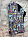 Oven Mitts. Pop Culture. Nightmare Before Christmas. Stained Glass