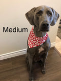 Plaid Dog bandanas. Blue plaid. Small, medium, large, fits ON the collar!