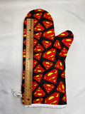 Oven mitts. Pop culture. Superman!