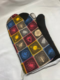 Oven Mitts. Pop culture. Game of Thrones. Symbols in squares.