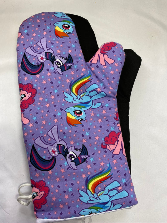 Oven mitts. Pop culture. My Little Pony.