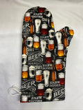 Oven mitts. Food and Drink. Beer