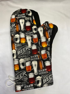 Oven mitts. Food and Drink. Beer