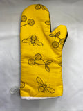 Oven mitts. Animals. Bees and cherries!