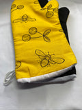 Oven mitts. Animals. Bees and cherries!