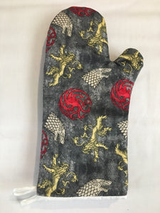 Oven mitts. Pop culture. Game Of Thrones Symbols!