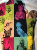 Oven mitts. Pop culture. Marilyn Monroe. Neon