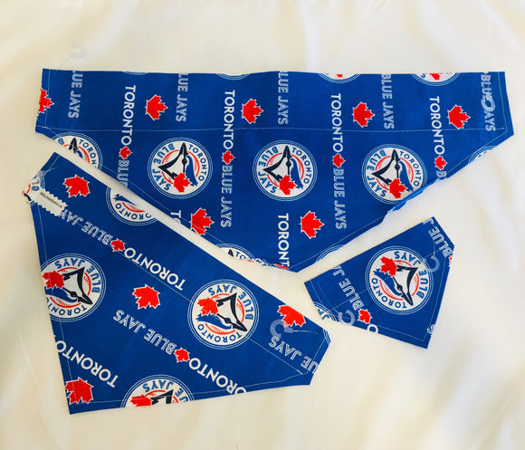 Sports Dog bandanas! Toronto Blue Jays Small, medium and large. It fits ON the collar!